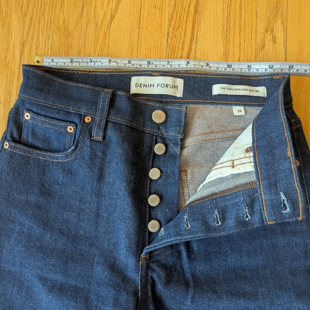 NWOT Denim Forum Yoko High Rise Slim